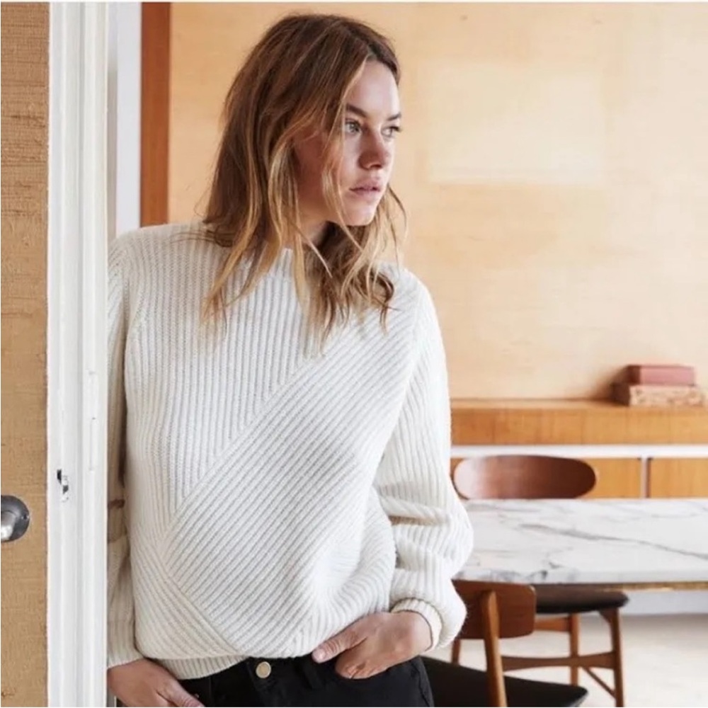 Women's Sezane Olson Sweater Ecru